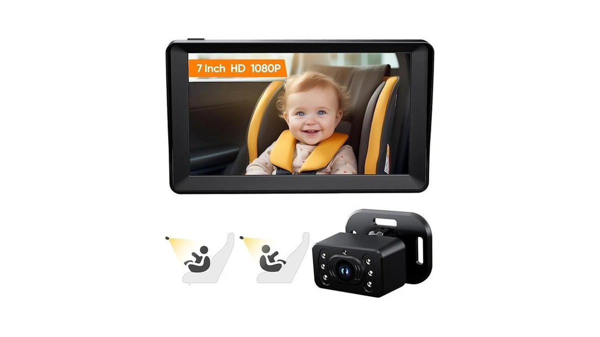 Kidsneed Baby Car Camera 7-inch Baby Monitor For Car With