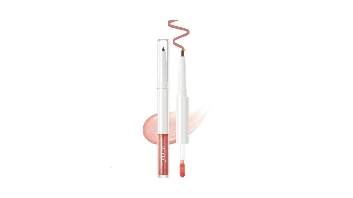 Onarisae Pink 2-in-1 Liquid Lipstick And Lip Liner Makeup, Dual-ended
