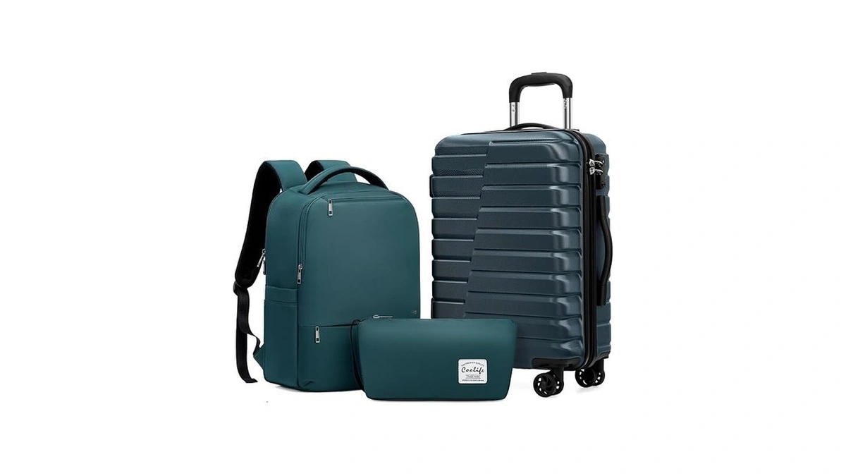 Coolife Luggage Sets 3 Piece, 20in Carry On Luggage With