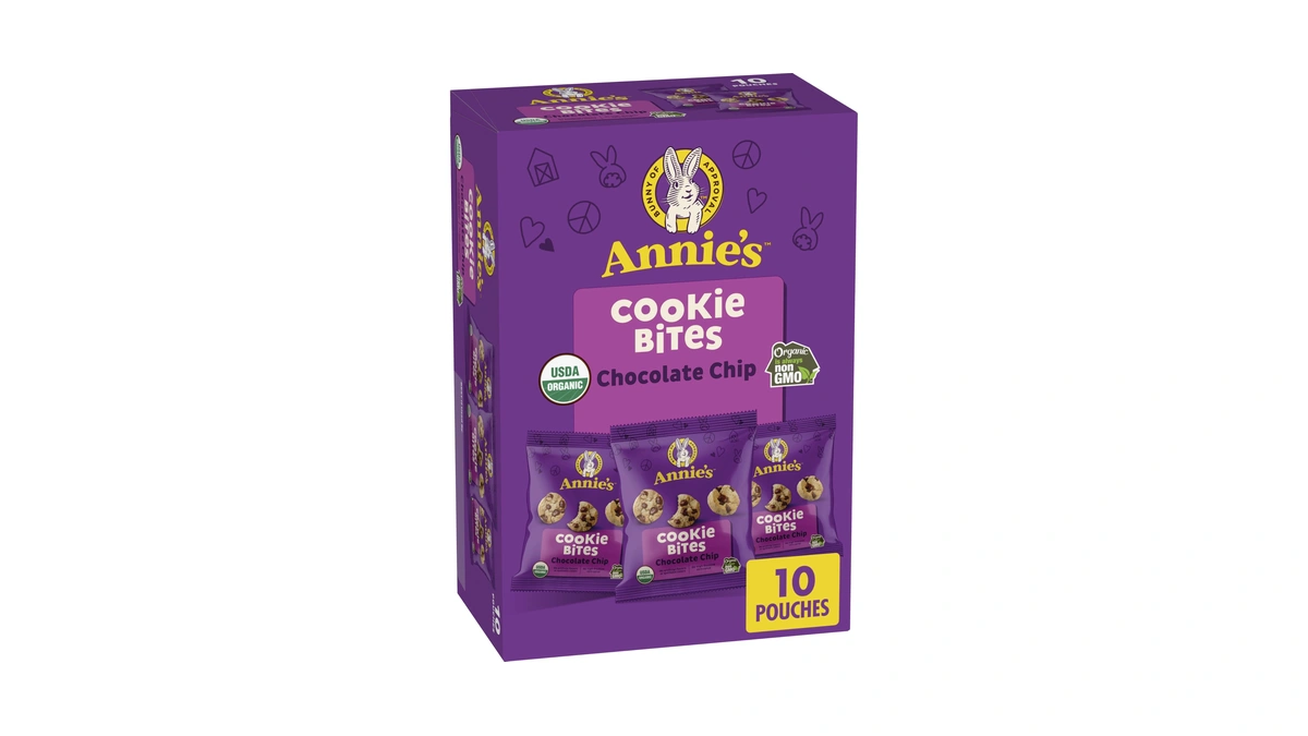 Annie's Organic Chocolate Chip Cookie Bites, 10 Pouches, 10.5 Oz