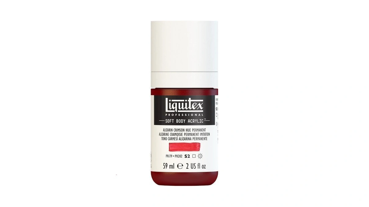 Liquitex Professional Soft Body Acrylic Paint, 59ml (2-oz) Bottle, Alizarin