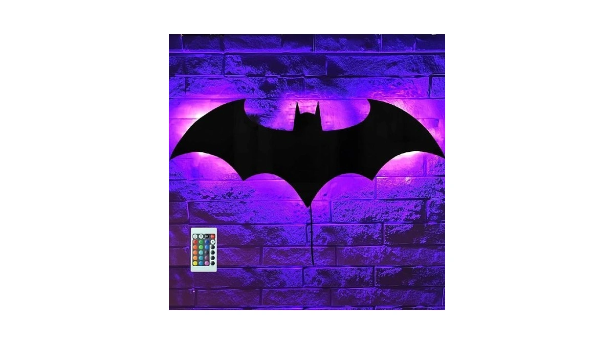 Bat Night Light Superhero Led Signal Cool Lamp With 16