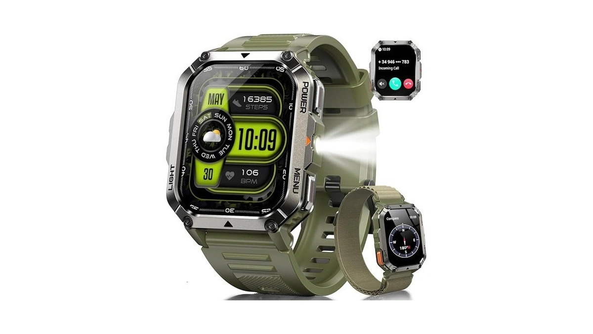 Military Smart Watches For Men，smart Watch For Android Iphone With