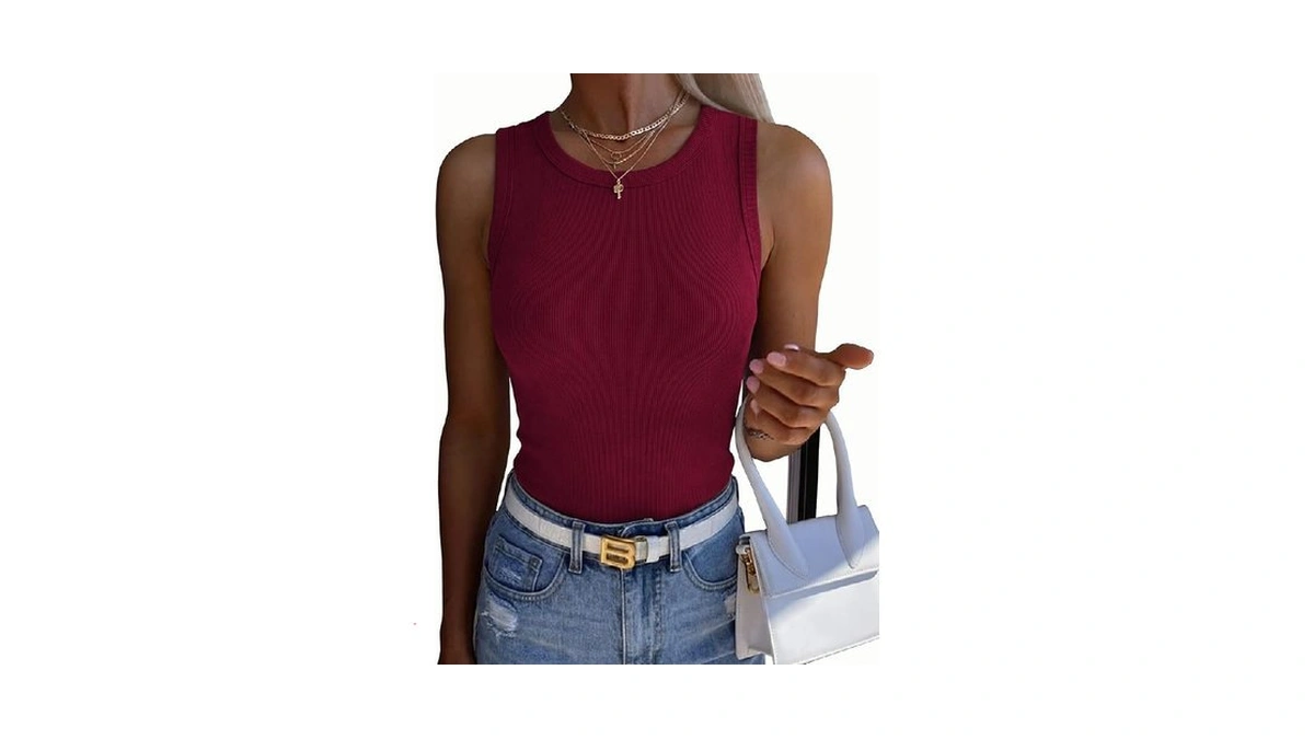 Zeagoo Womens Spring Tops High Neck Slim Fitted Ribbed Knit