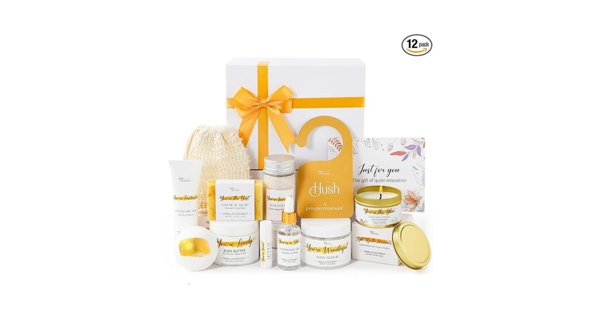 Spa Gifts For Women Vanilla Coconut Self Care Set Birthday