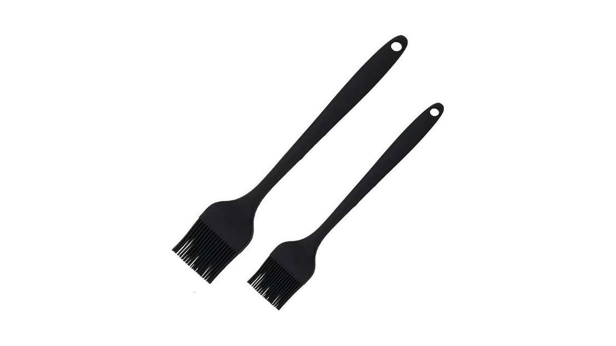 Lelasety Silicone Basting Pastry Brushes Set, 2 Pcs Heat Resistant