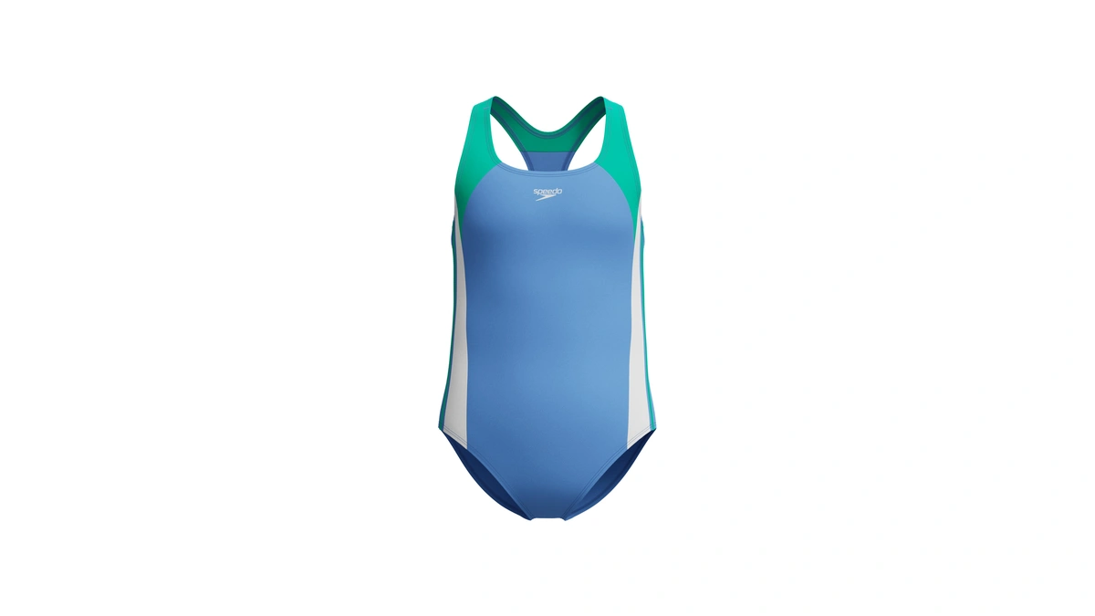 Speedo Girl's Swimsuit One Piece Infinity Splice Thick Strap