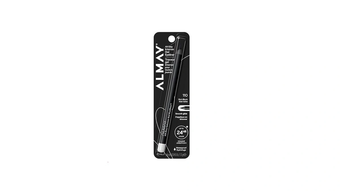 Almay All-day Intense Gel Eyeliner Bold Longwear Eye Makeup, Hypoallergenic,