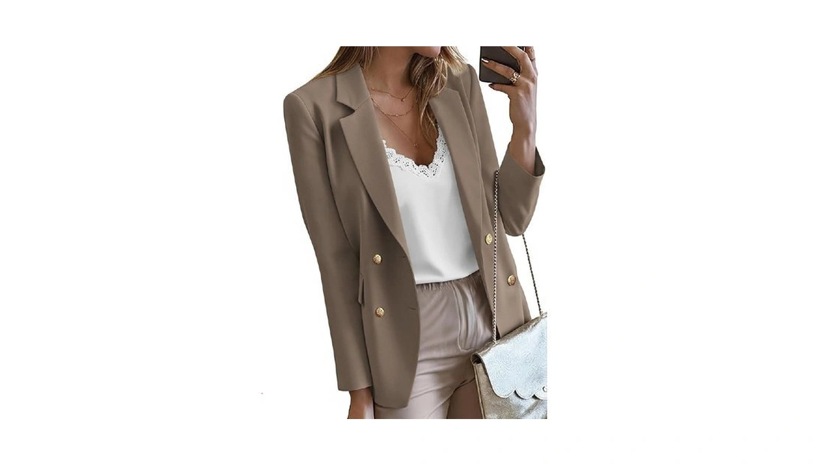 Kirundo Blazers For Women Business Casual 2025 Fall Long Sleeve