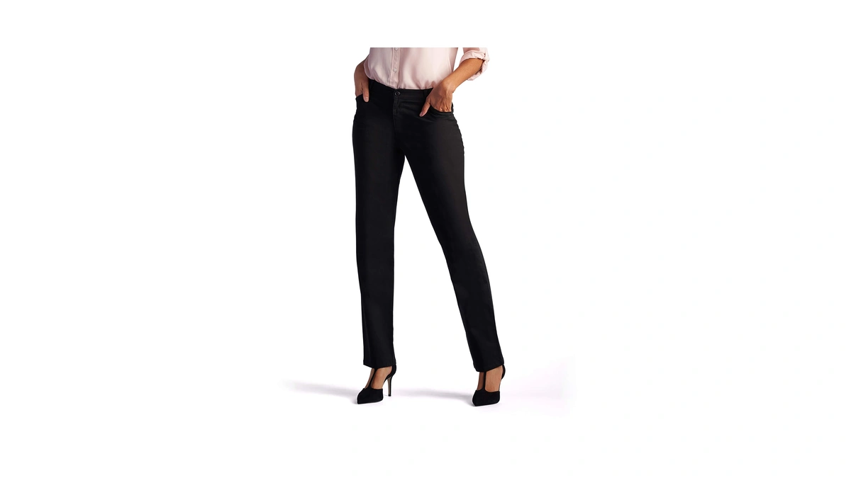 Lee Women's Relaxed Fit All Day Straight Leg Pant Black