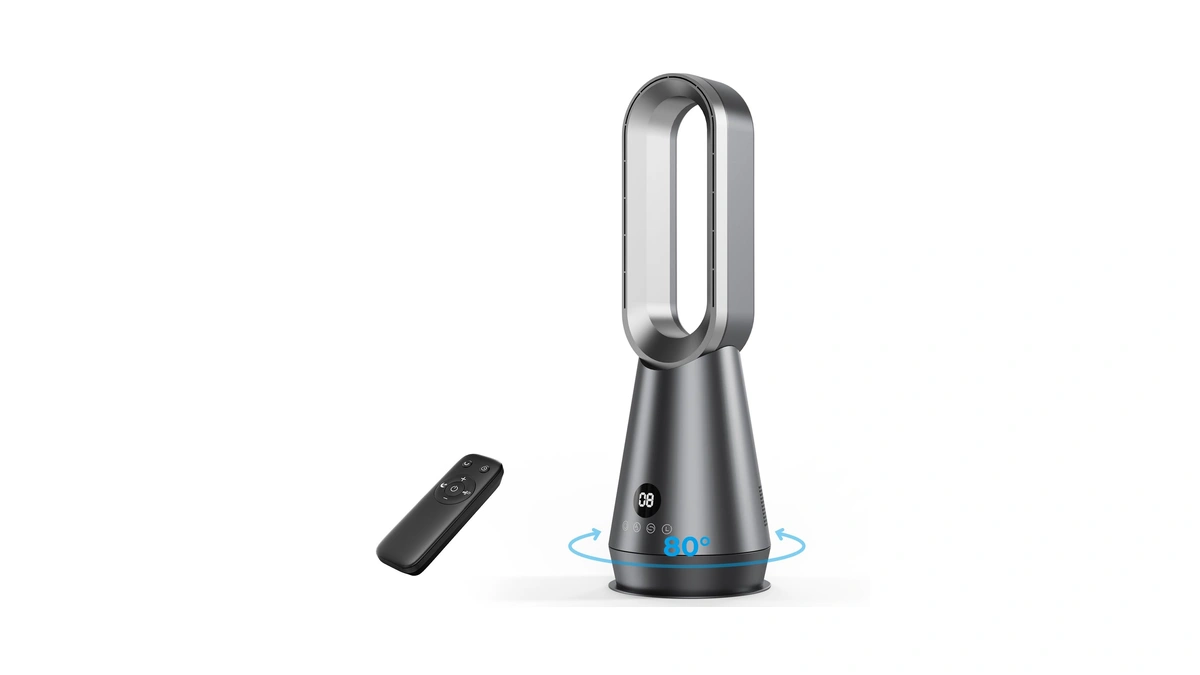 Aiyato Bladeless Tower Fan For Bedroom - 22 Inch Standing
