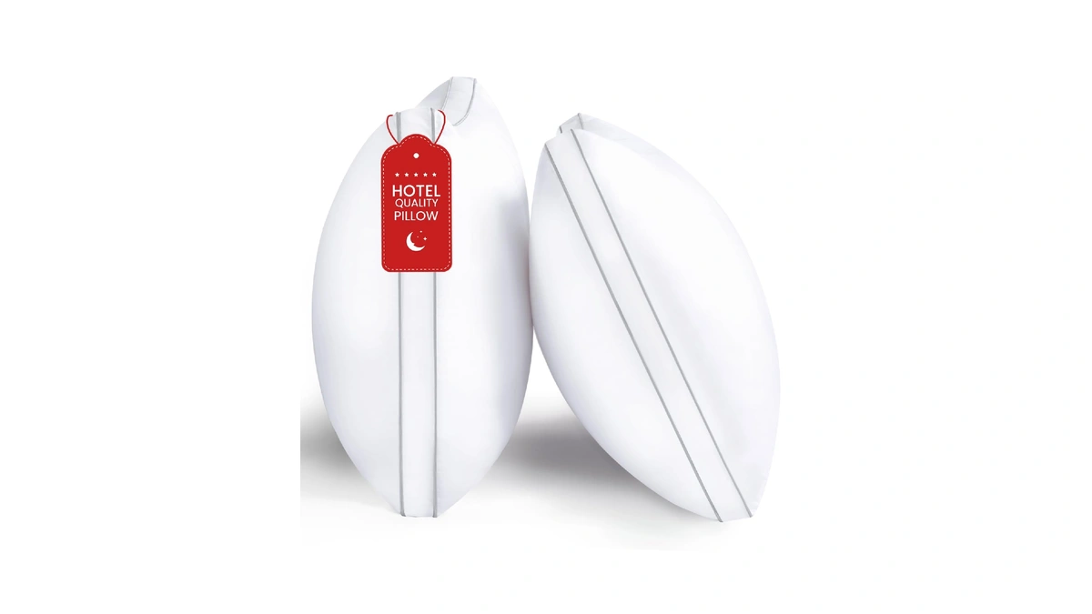 Roumea Pillows King Size Set Of 2, Gusseted Bed Pillows