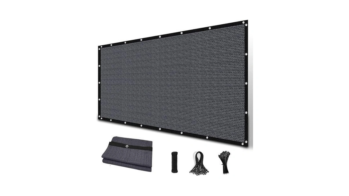Amagenix 90% Sun Shade Cloth With Grommets, 6' X 6'