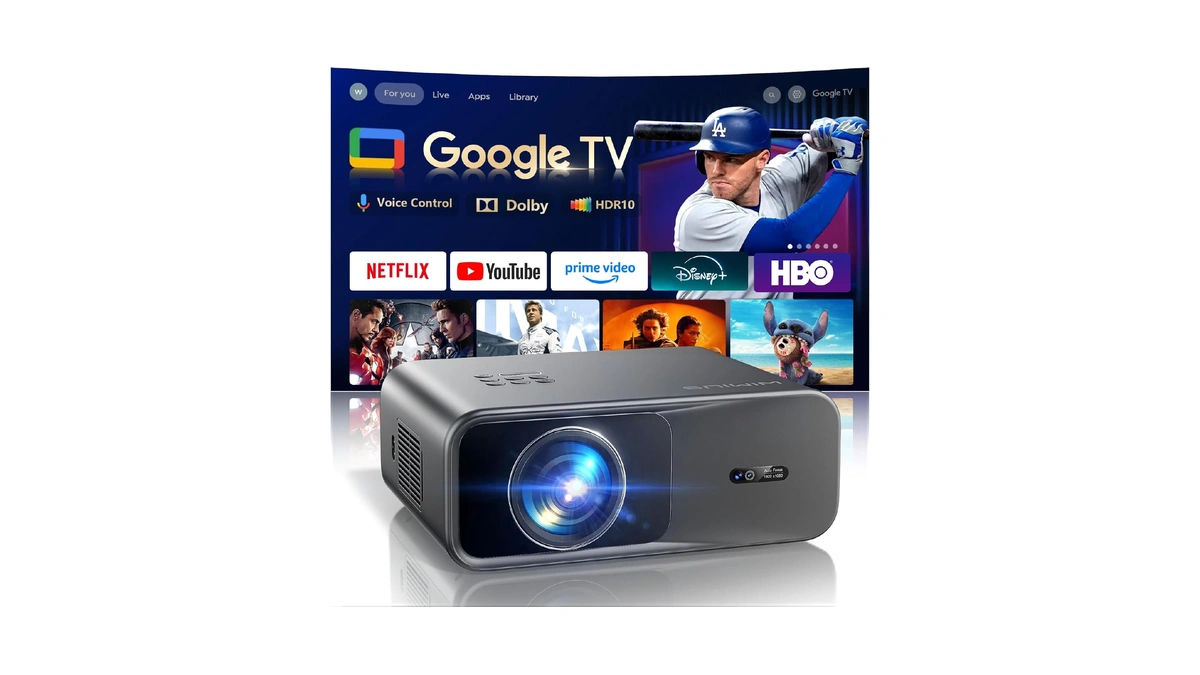 [official Google Tv]smart Projector 4k Supported With Wifi & Bluetooth,