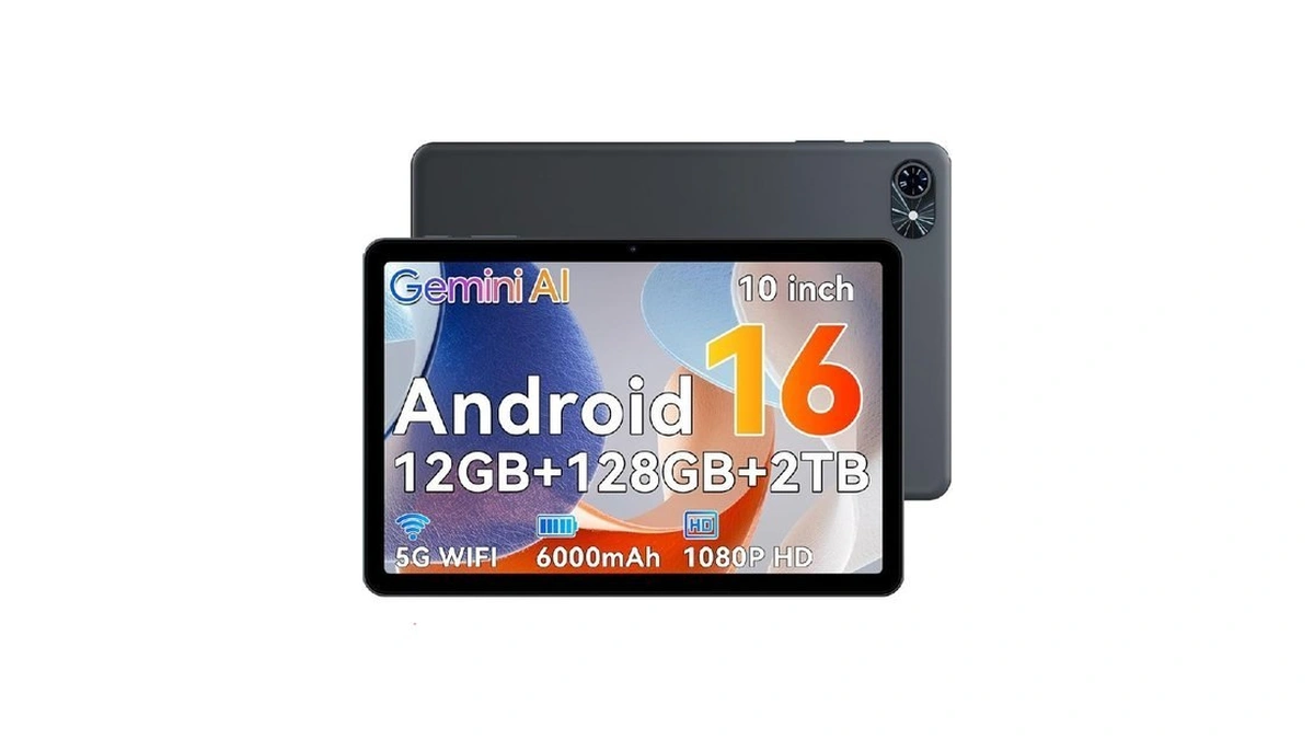 10-inch Android 16 Tablet, Android 16 Tablet With Gemini Ai,12gb