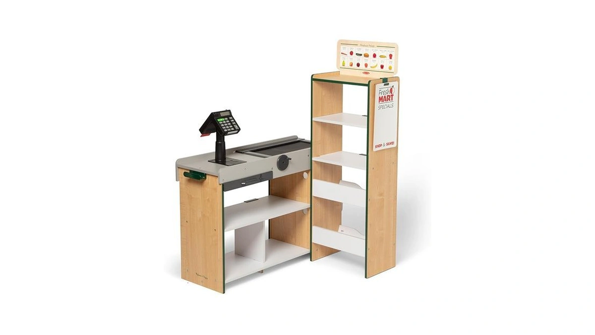 Melissa & Doug, Fresh Mart Pretend Grocery Store, Kids Cash