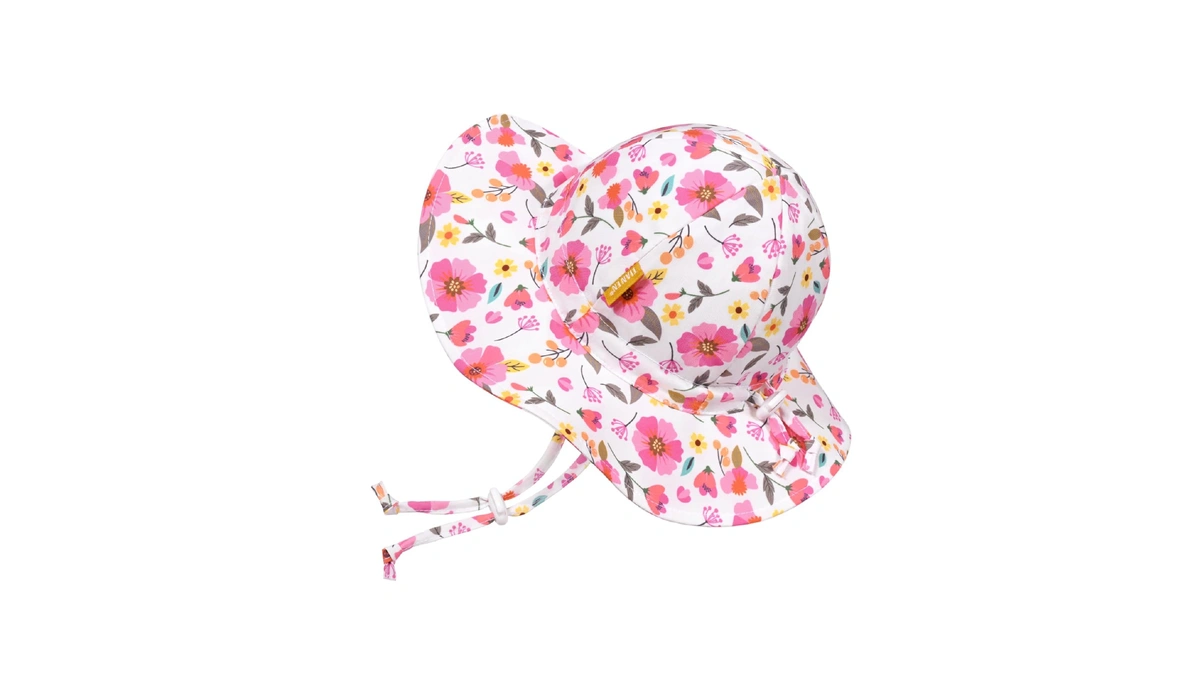 Baby Girl Sun Hat With Upf 50+ Outdoor Adjustable Toddler