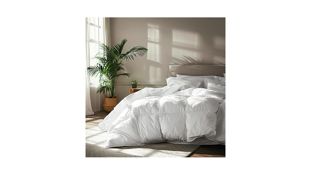 Serta Goose Feather Down Fiber Comforter King Size - 100%