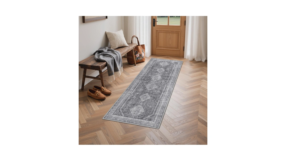 Genimo Runner Rug 2x5 Non Slip Machine Washable Hallway Runner