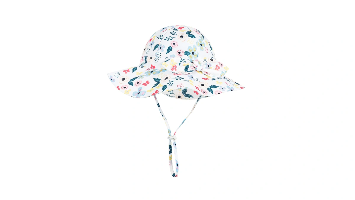 Baby Girl Sun Hat With Upf 50+ Outdoor Adjustable Beach