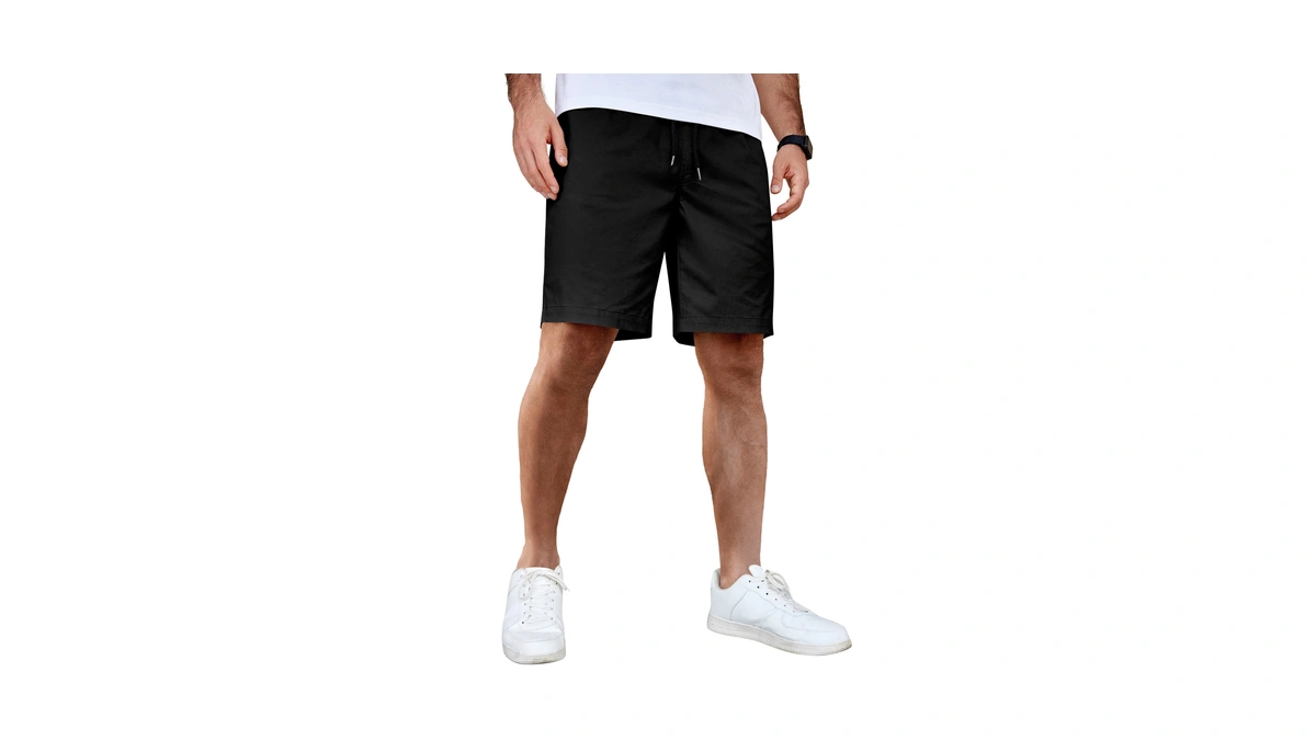 Coofandy Mens Summer Beach Shorts Classic Fit Casual Dress Shorts