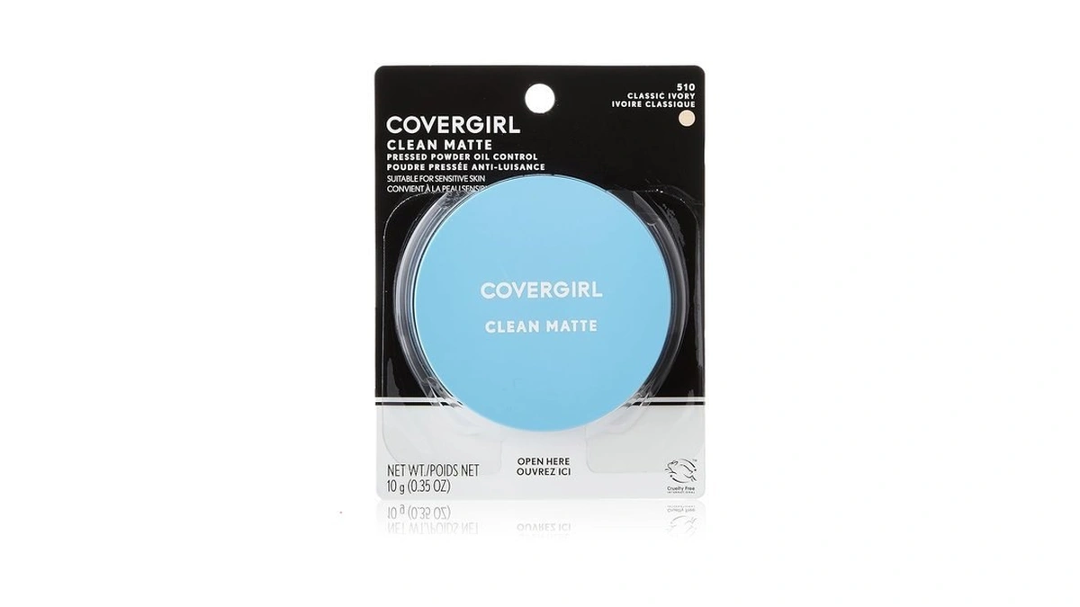 Covergirl Clean Matte Pressed Powder, Oil Control Powder, 1 Container,