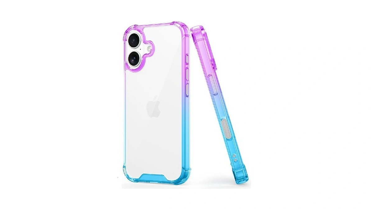 Salawat Compatible With Iphone 17 Case, Clear Cute Gradient Slim