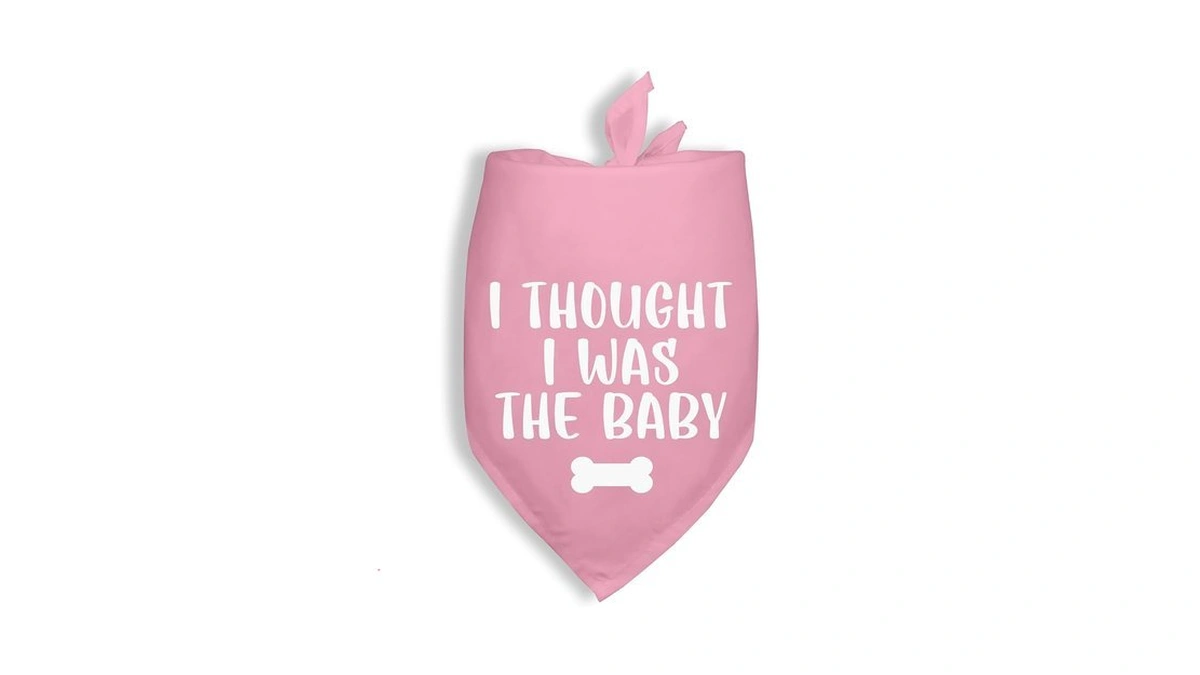 I Thought I Was The Baby Pregnancy Announcement Bandana Pink