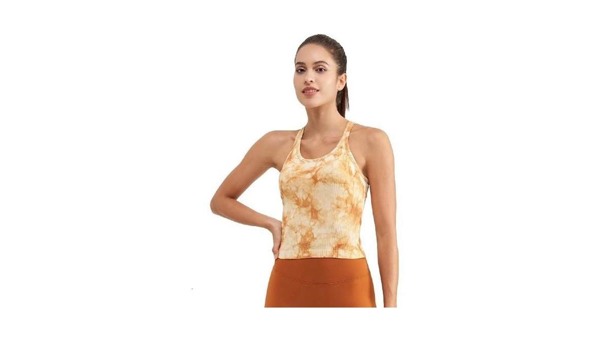 Sphinx Cat Womens Ribbed Workout Crop Tops With Built In