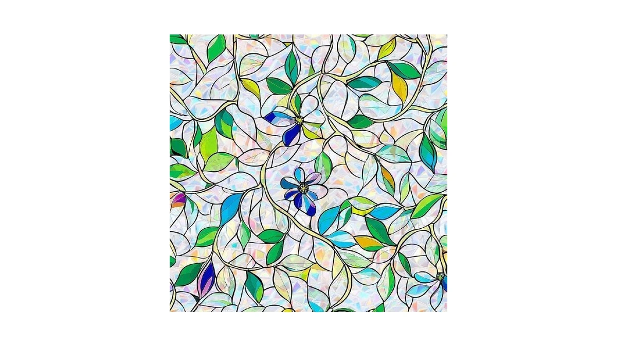 Somwise Rainbow Window Privacy Film,heat Control,uv Blocking,anti-glare,day & Night Privacy