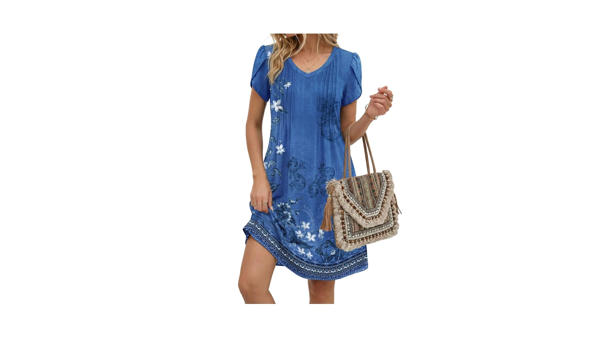 Zeagoo Floral Summer Dresses For Women 2026 Pleated A Line