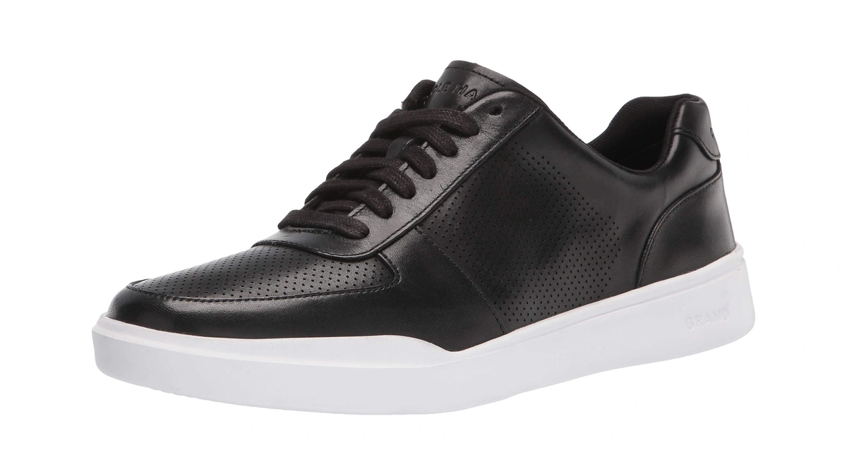 Cole Haan Mens Grand Crosscourt Modern Performance Sneaker, Black, 7
