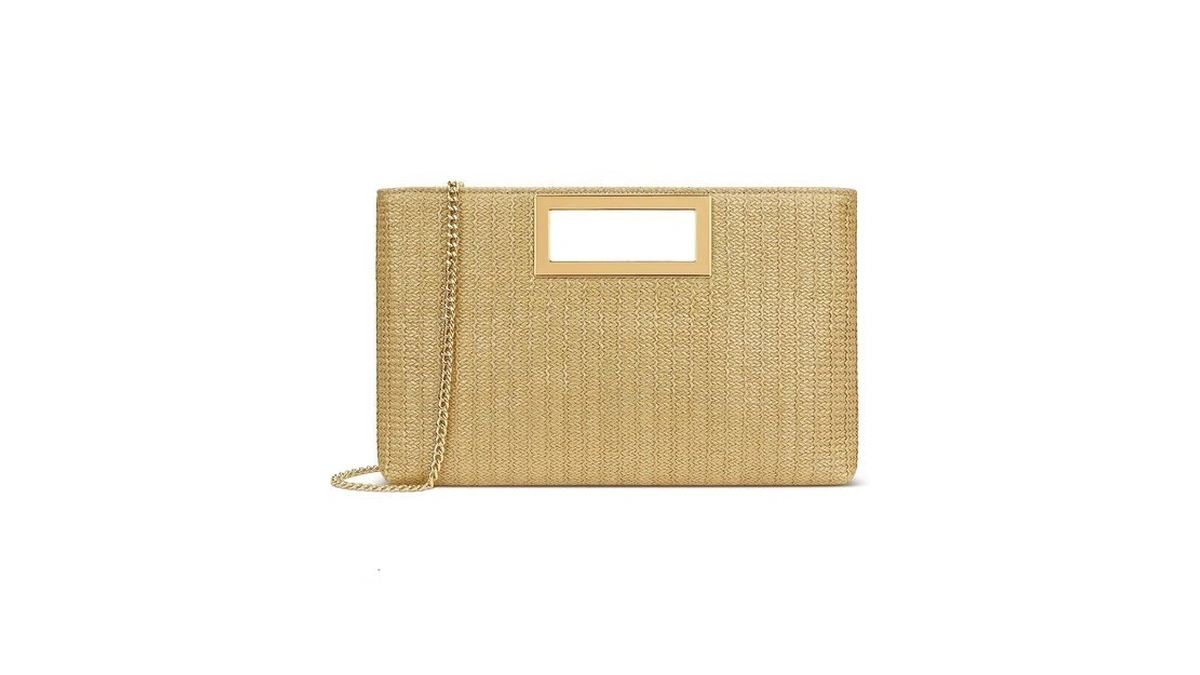 Kkxiu Straw Clutch Purse For Women Summer Evening Handbag Beach