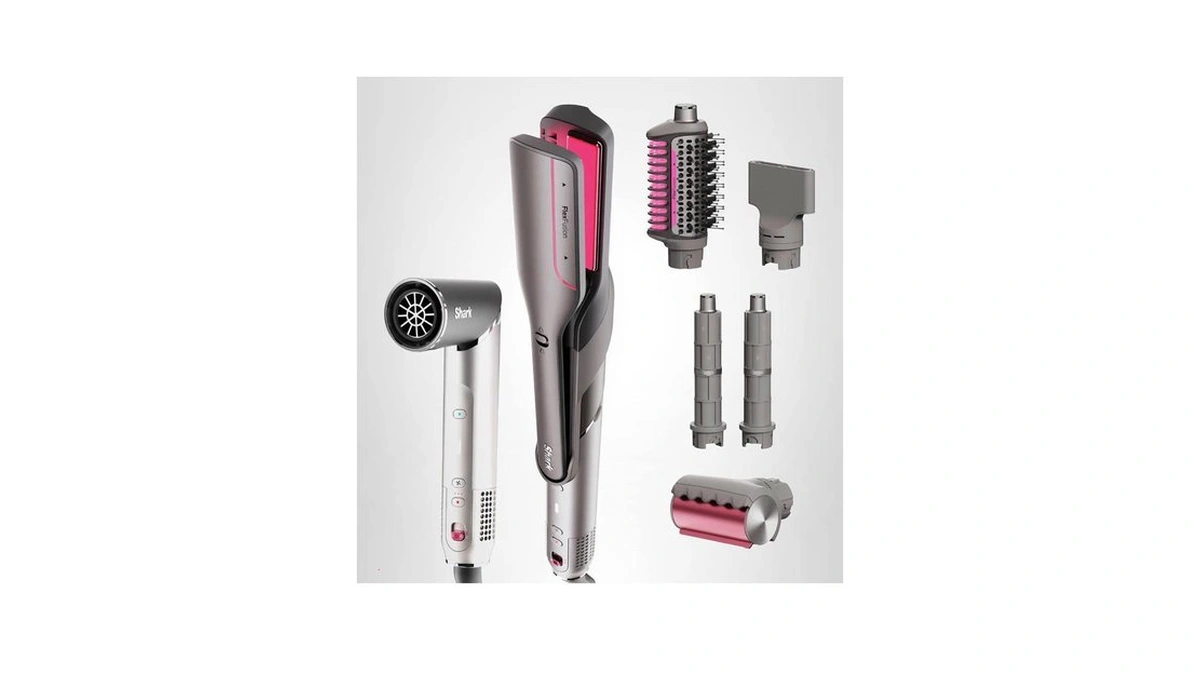 Shark Flex Fusion Hair Straightener & Powerful Hair Dryer With