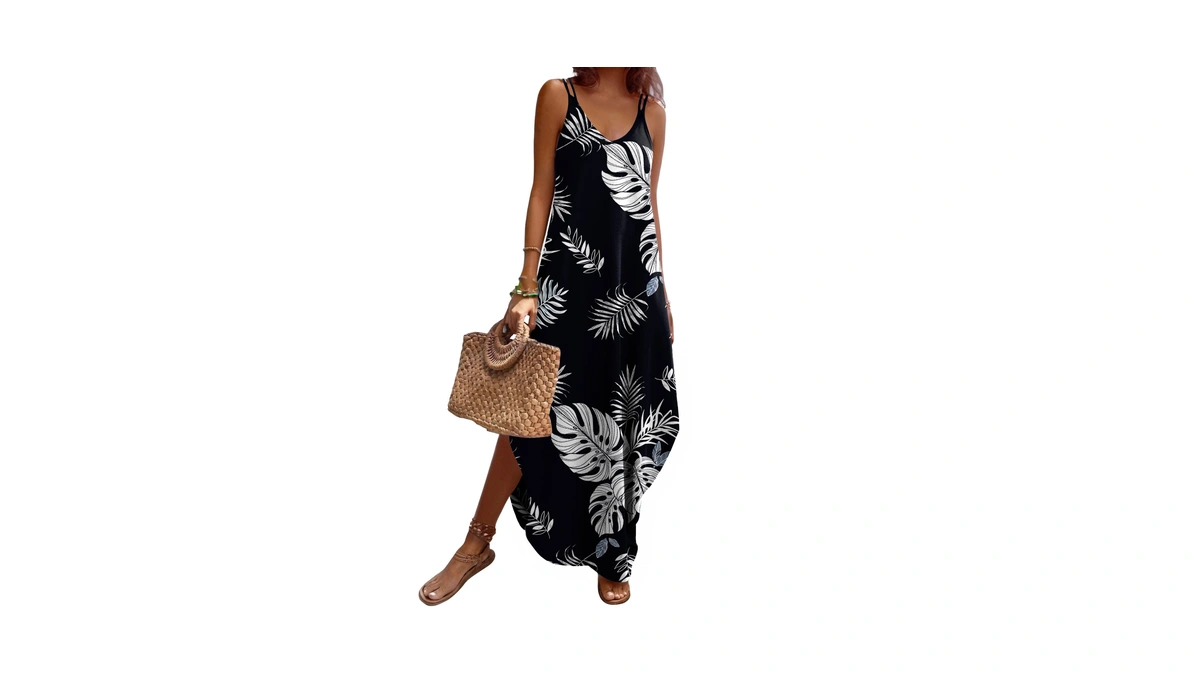 Zeagoo Womens Casual Floral Dress For Summer Beach Flower Print