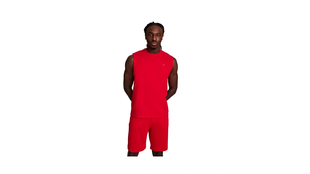 Champion Men's Classic Muscle T-shirt, Sleeveless, Standard Fit, Script &