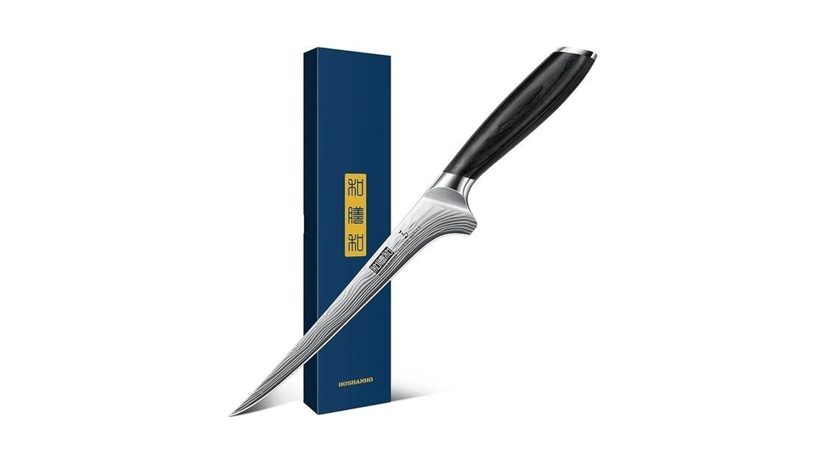 Hoshanho Fillet Knife 7 Inch, Razor Sharp Boning Knife For