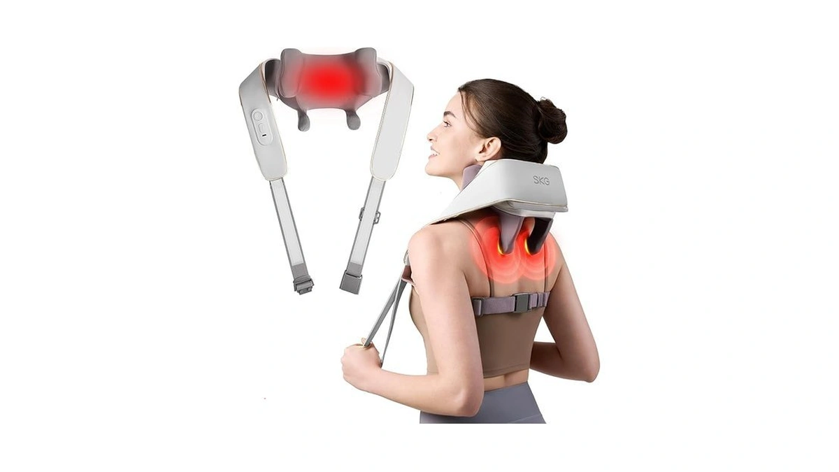 Skg H5mini Neck And Traps Massager With Heat For Deep