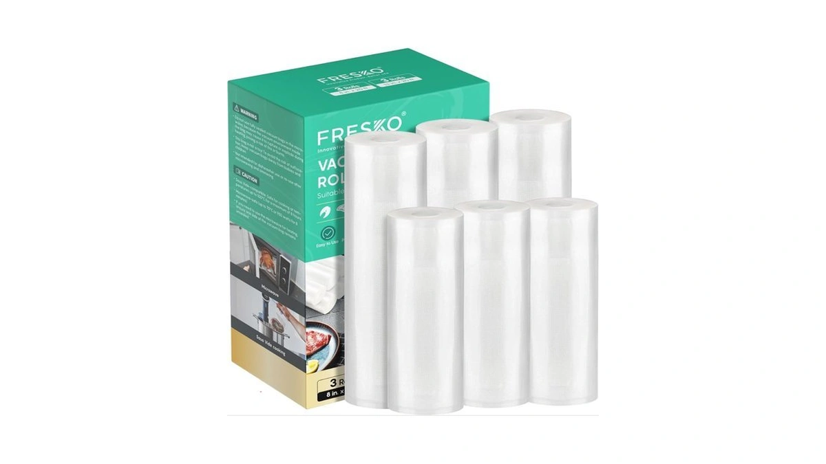 Fresko Vacuum Sealer Bags Food Rolls 6 Packs - 8"