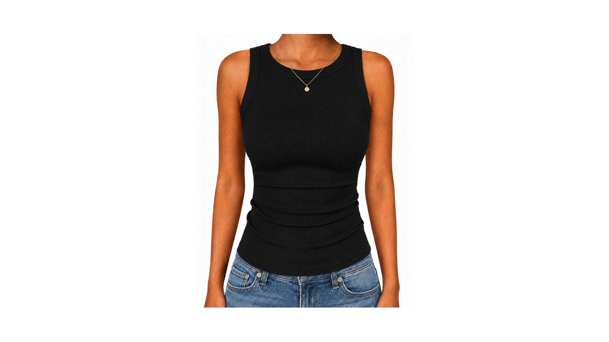 Gayhay Black Tank Top Woman Cotton Summer Tops Clearance High