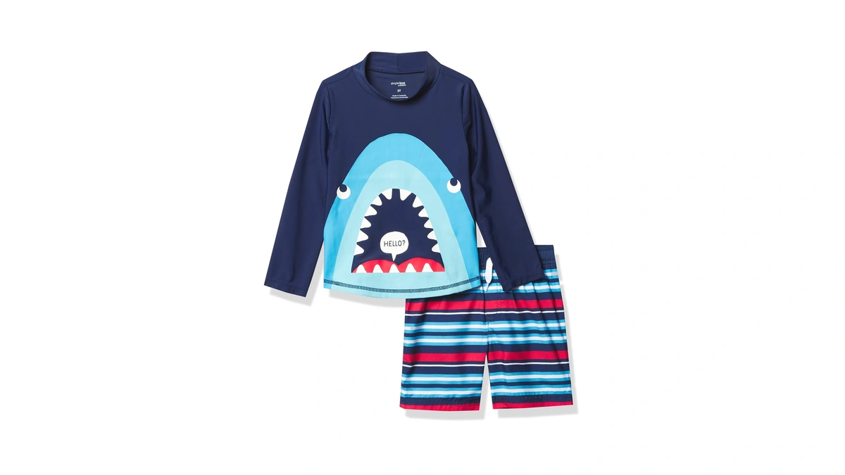 Simple Joys By Carter's Baby Boy's 2-piece Swimsuit Trunk And