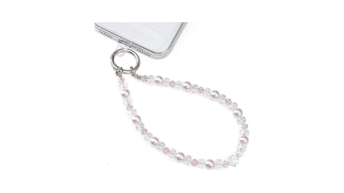 Phone Charm For Women, Anti-theft Wrist Strap, Artificial Pearls And
