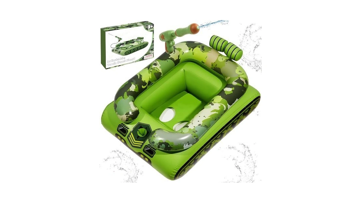 Difola Pool Floats Kids With Water Gun Inflatable Pool Floats
