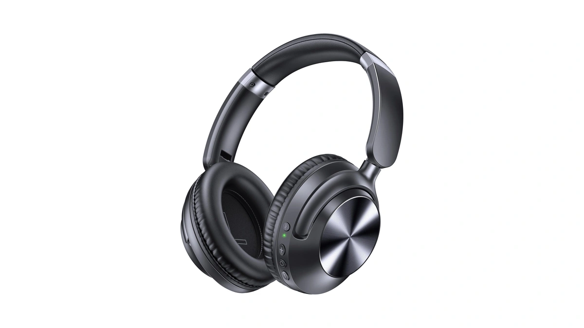 Tagry Hybrid Active Noise Cancelling Bluetooth Headphones 100h Playtime Wireless