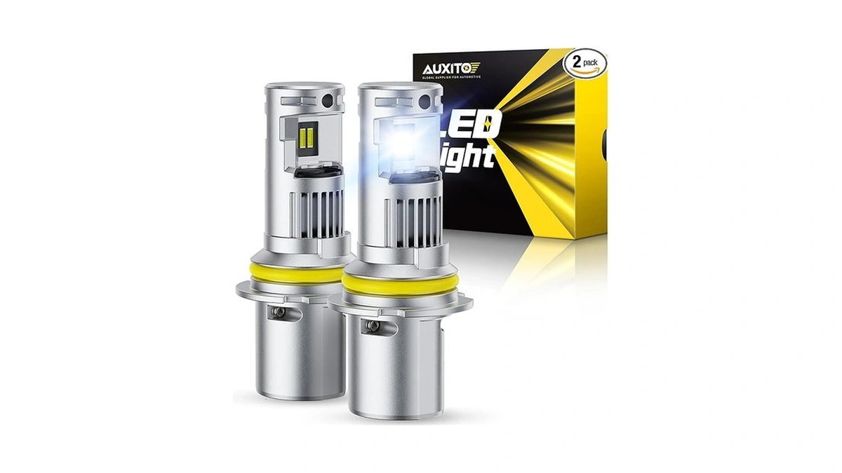 Auxito 9004 Light Bulbs, 44000lm Brighter Ultra-bright, Plug N Play,