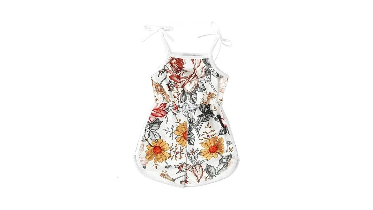 Aimsbveo Toddler Girl Jumpsuit 4t 5y Summer Outfits One Piece