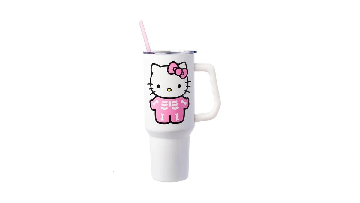 Silver Buffalo Sanrio Hello Kitty Halloween Spooky Skeleton Costume Double