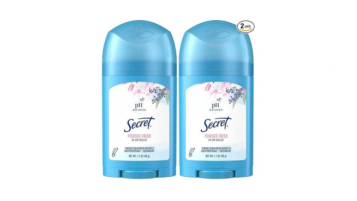 Secret Solid Antiperspirant And Deodorant Shower, Powder Fresh, 1.7 Ounce