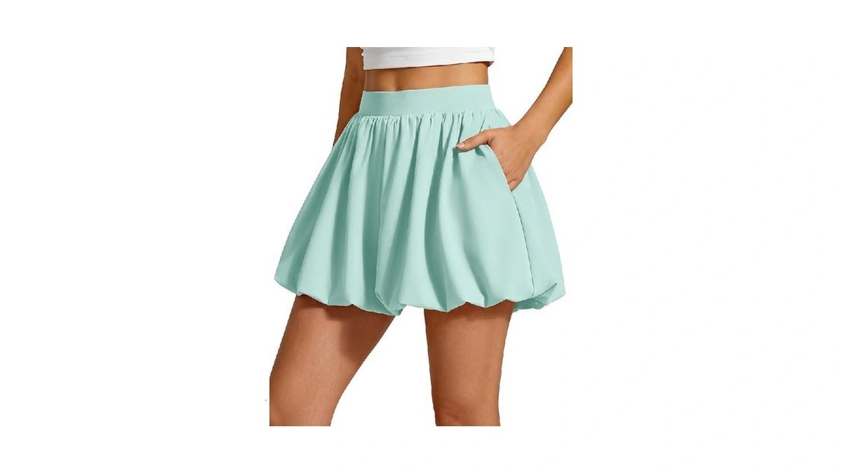 G4free Women's Mini Tennis Skirt Athletic Casual Skorts With 4