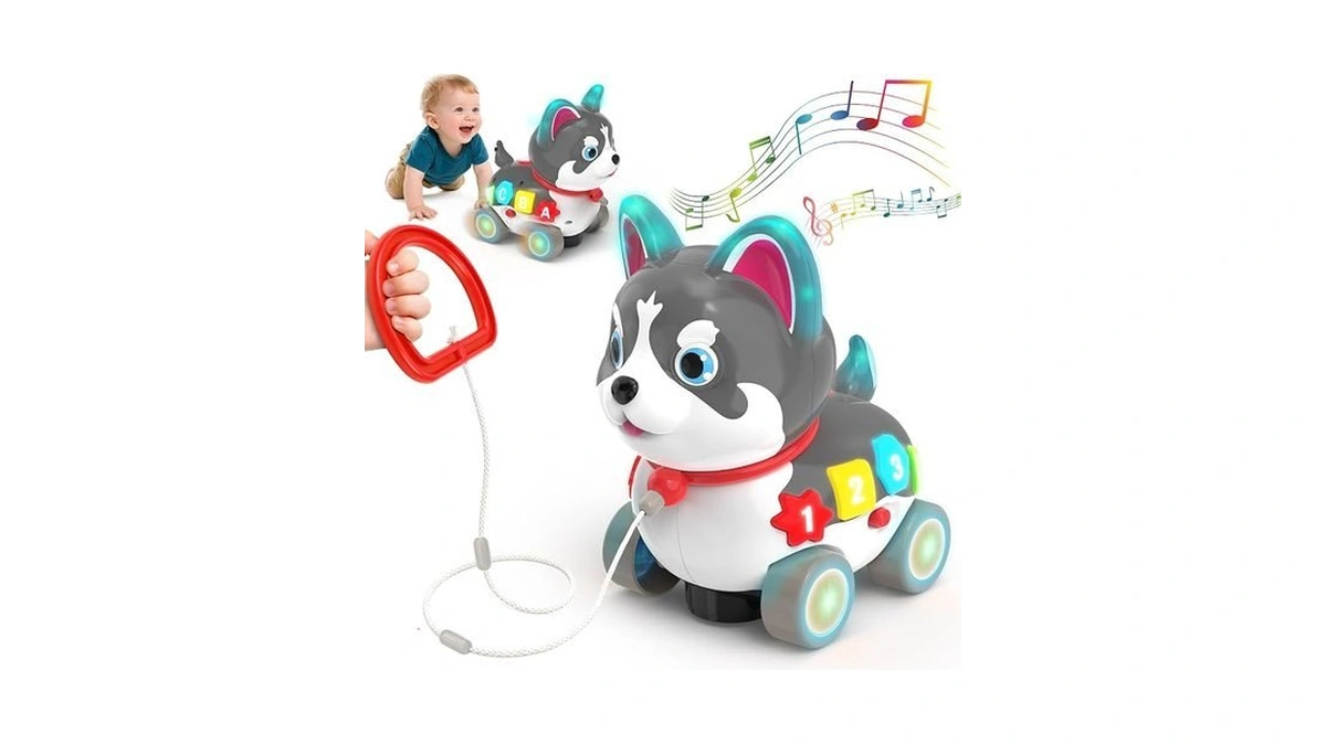 Baby Toys For 6-12-18 Month, 3-in-1 Musical Puppy Toy, Crawling